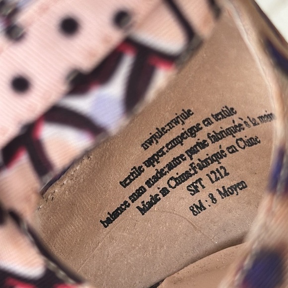 Nine West floral slingback size 8 open toe heel with front straps - Picture 12 of 15